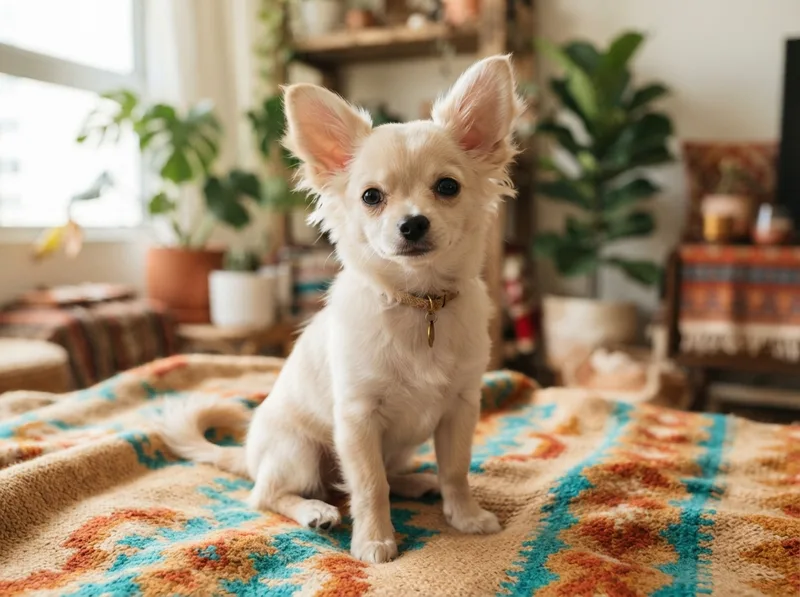 Cream long-coat Chihuahua puppy for sale in Singapore