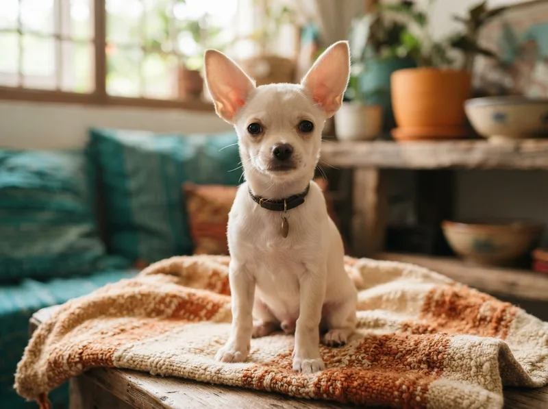 Light cream smooth-coat Chihuahua puppy for sale in Singapore